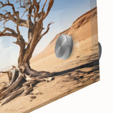 Close-up of a vibrant wall art piece showcasing abstract trees and landscapes on acrylic glass, ideal for modern home decor, emphasizing rich colors and intricate details.