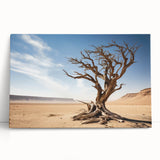 Stretched canvas wall art showcasing a serene landscape with vibrant trees, ideal for home decor, enhancing warmth and tranquility in any room setting.