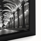 Framed wall art showcasing a close-up of a vibrant landscape with lush green trees and a serene blue sky, perfect for nature-inspired home decor.