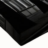 Close-up of a stretched canvas wall art piece showcasing vibrant landscape trees design, featuring rich green foliage and detailed textures, perfect for home decor.