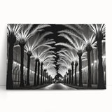 Stretched canvas wall art featuring a serene landscape with vibrant trees and soft colors, perfect for home decor and nature-inspired interiors.