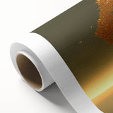 Rolled canvas showcasing a vibrant landscape tree design in earthy tones, perfect for home decor. Ideal for nature lovers, it adds a serene touch to any space.