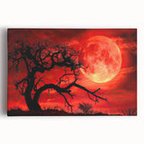 Stretched canvas wall art showcasing a vibrant landscape design with lush green trees and colorful flowers, perfect for enhancing modern home decor.