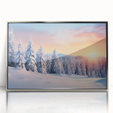 Framed acrylic wall art featuring a serene landscape with trees, designed in silver tones, showcasing intricate details and a modern aesthetic perfect for home decor.