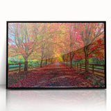 Framed wall art collection showcasing a serene landscape design with trees, presented in a sleek black frame, ideal for modern home decor. The piece emphasizes nature's beauty and tranquility, perfect for enhancing any living space's aesthetic.