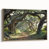 Framed wall art collection showcasing a stunning landscape with vibrant trees and a gold frame, ideal for enhancing home decor with nature-inspired elegance.