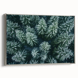 Framed canvas wall art showcasing a stunning landscape design with trees, featuring a silver frame. Ideal for enhancing modern home decor with nature-inspired elements.