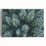 Stretched canvas artwork showcasing a vibrant landscape with lush green trees and a serene natural setting, perfect for enhancing home decor and inspiring tranquility.