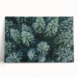 Vibrant landscape wall art featuring a serene tree design on stretched canvas, displaying rich greens and detailed textures, ideal for home decor or office ambiance.