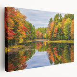 Stretched canvas wall art showcasing a vibrant landscape with trees, designed for home decor, featuring rich colors and a modern aesthetic, ideal for nature lovers.