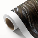 Rolled canvas artwork showcasing a vibrant landscape with abstract trees, perfect for home decor. The design features rich colors and intricate details, enhancing any space.