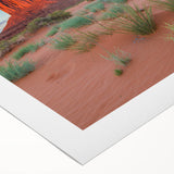 Stunning rolled canvas wall art featuring a serene valley landscape design with vibrant colors, ideal for home decor and artistic ambiance enhancement.