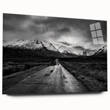 Elegant acrylic glass wall art showcasing a serene valley landscape design, presented in a side view. The artwork features vibrant colors and intricate details, perfect for home decor enthusiasts seeking natural beauty and tranquility. Ideal for enhancing living spaces with a touch of nature-inspired elegance.