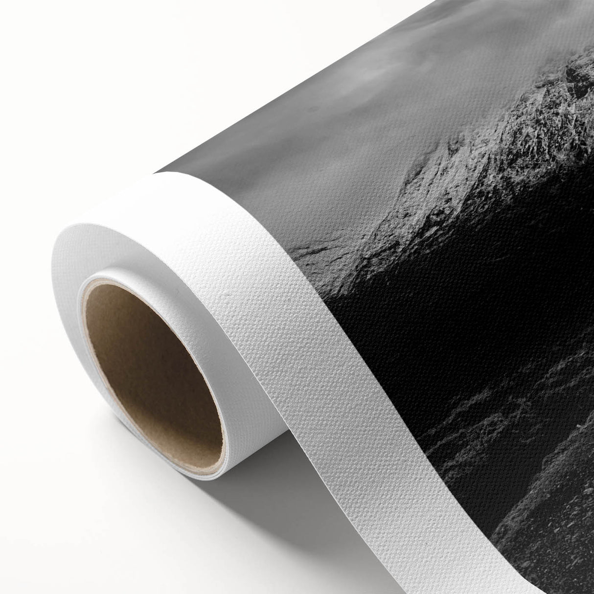 Stunning rolled canvas artwork depicting a serene valley landscape with vibrant colors and intricate details, perfect for home decor and artistic enhancement.