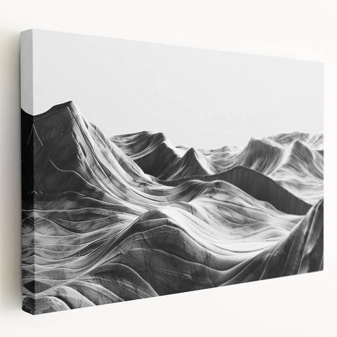 Stretched canvas wall art showcasing a serene valley landscape design in vibrant colors, ideal for home decor. Perfect for nature lovers seeking tranquility.
