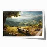 Valley landscape wall art collection print showcasing vibrant colors and intricate details of nature, rolled for easy shipping and display. Perfect for home decor.