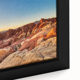 Framed canvas wall art showcasing a vibrant valley landscape design with rich colors and intricate details, perfect for enhancing home decor aesthetics.