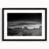 Framed landscape wall art featuring a serene valley design with a black mat and frame, perfect for home decor and enhancing living spaces.