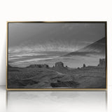 Framed wall art featuring a vibrant landscape design of a serene valley, showcasing rich colors and intricate details, perfect for home decor enhancement.