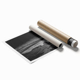 Vibrant rolled wall art print showcasing a serene valley landscape with lush greenery and rolling hills, perfect for home decor or office ambiance.