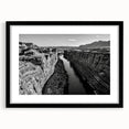Framed landscape wall art collection featuring a serene valley scene, designed with a black frame and white matting, perfect for enhancing home decor.