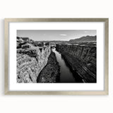 Valley landscape wall art collection framed with a silver mat, showcasing vibrant colors and intricate details, perfect for home decor enhancement.
