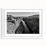 Framed wall art collection showcasing a serene valley landscape design with a white mat, perfect for home decor, enhancing interior aesthetics with nature's beauty.