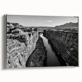 Framed landscape wall art collection showcasing a serene valley design with silver accents, ideal for enhancing home decor and creating a calming atmosphere.