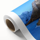 Rolled canvas wall art showcasing a vibrant landscape design of idyllic villages, featuring rich colors and intricate details, ideal for home decor enhancement.