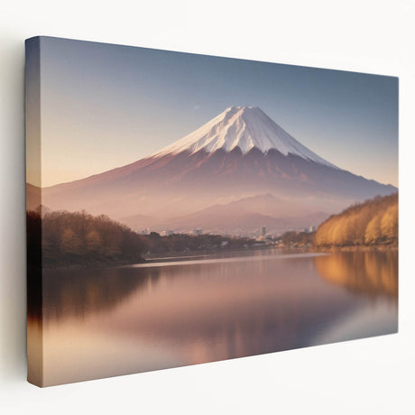 Stretched canvas artwork showcasing a vibrant volcanic landscape design, featuring bold colors and dramatic textures, ideal for modern home decor. Perfectly captures the essence of nature's power and beauty.