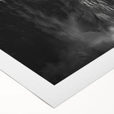 Vibrant rolled canvas print showcasing a stunning waterfall landscape design with lush greenery and blue skies, perfect for enhancing home decor.