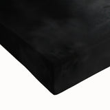 Close-up of a stretched canvas wall art piece featuring a vibrant waterfall landscape design, showcasing rich blues and greens, perfect for home decor.