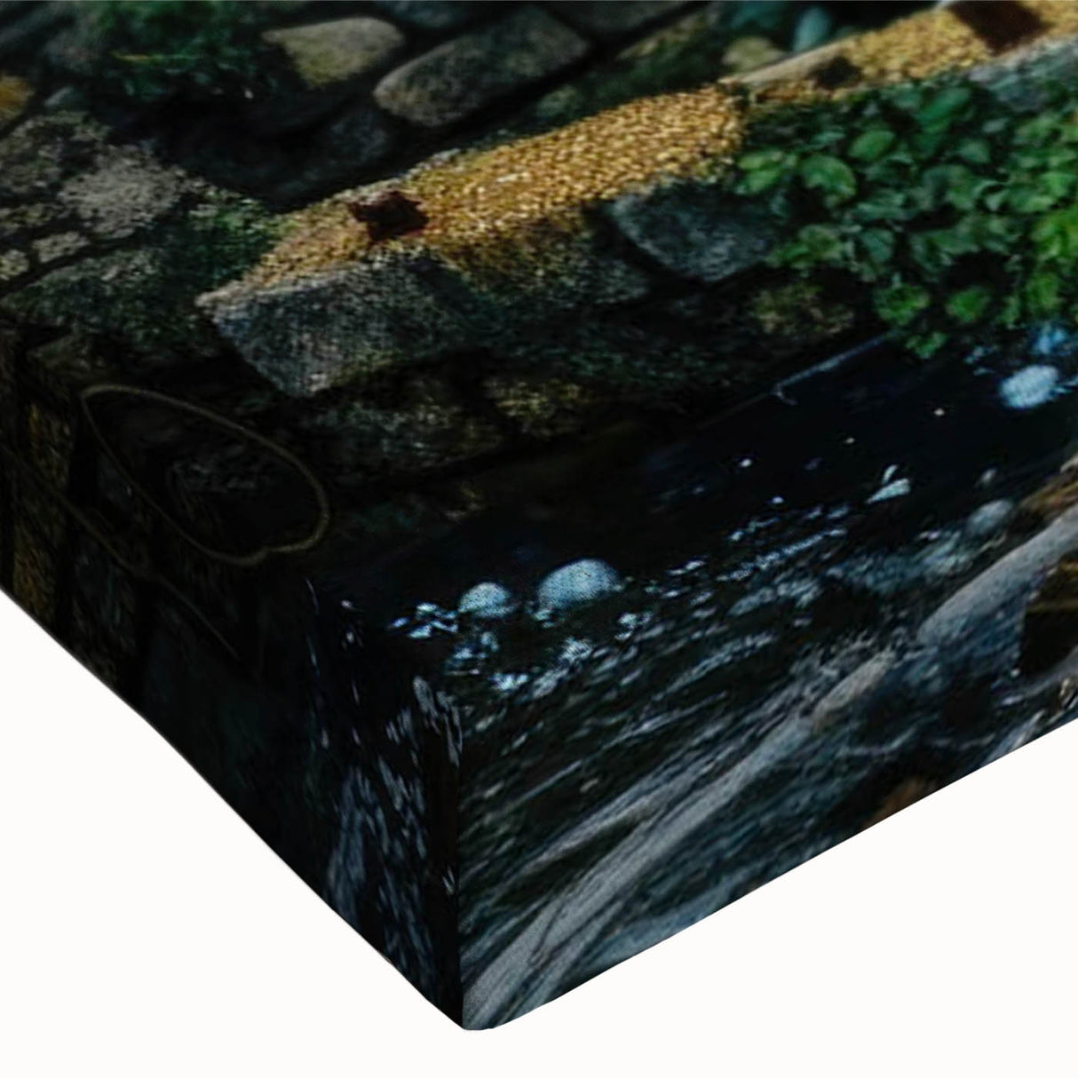 Historic Watermill Wall Art - Serene Rustic Landscape Canvas Print