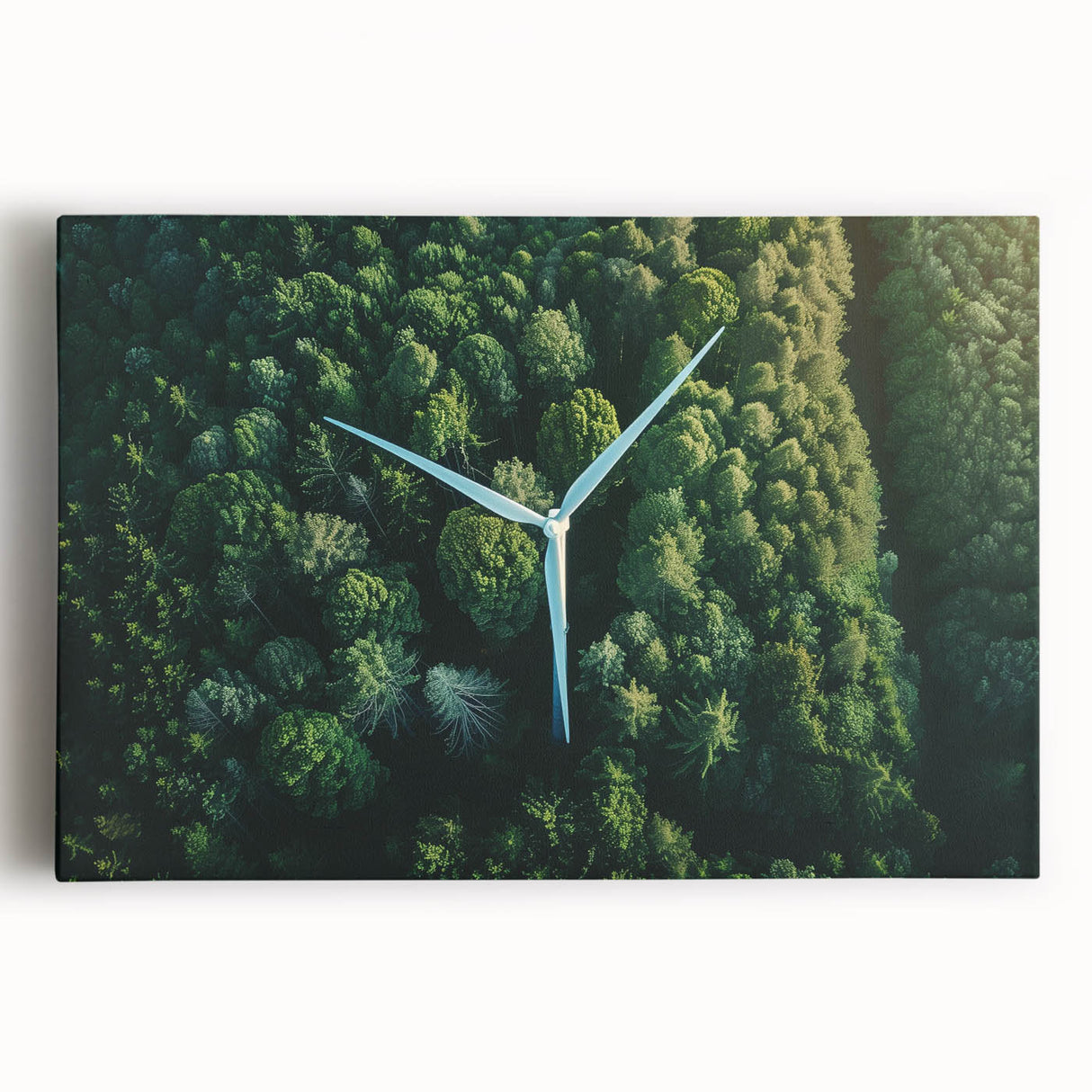 Stretched canvas wall art depicting vibrant landscapes with windmills, featuring rich colors and intricate details, perfect for home décor enhancement.
