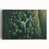 Stretched canvas wall art depicting vibrant landscapes with windmills, featuring rich colors and intricate details, perfect for home décor enhancement.