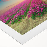 Rolled canvas wall art showcasing a vibrant landscape with windmills against a sunset backdrop, ideal for home decor enthusiasts seeking unique and stylish pieces.