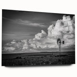 Acrylic wall art collection showcasing a vibrant landscape with windmills, highlighting bold colors and intricate details, ideal for modern home decor.