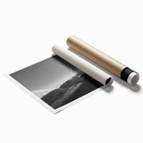 Colorful landscape wall art print showcasing windmills against a vibrant sunset, designed for home decor, rolled for easy shipping and display. Ideal for modern living spaces.