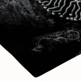 Close-up of a vibrant marine life coral design on a stretched canvas wall art piece, showcasing intricate textures and vivid colors, perfect for ocean-themed decor.