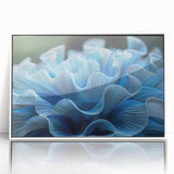 Framed acrylic wall art featuring a vibrant marine life coral design, showcasing intricate details in turquoise and coral colors, perfect for ocean-themed decor.