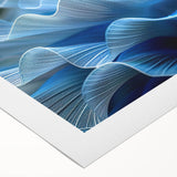 Vibrant rolled canvas displaying an intricate marine life coral design, showcasing vivid colors and detailed textures, ideal for ocean-themed decor.