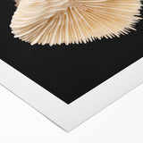 Vibrant marine life coral design wall art on rolled canvas, showcasing intricate underwater patterns in blues and greens, perfect for ocean-themed decor.