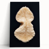 Vibrant coral reef wall art on stretched canvas, showcasing colorful marine life and intricate coral designs, perfect for ocean-themed decor and home styling.