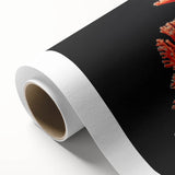 Vibrant rolled canvas print showcasing a marine life coral design, featuring intricate details and bright colors, perfect for ocean-themed decor and art enthusiasts.