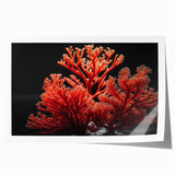 Colorful marine life coral design wall art print showcasing vibrant underwater hues, perfect for ocean-themed decor. Ideal for enhancing home or office spaces.