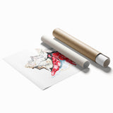 Colorful crab-themed wall art print showcasing intricate marine life details, perfect for ocean-inspired home decor. Ideal for coastal aesthetics and marine life enthusiasts.