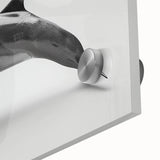 Close-up of a vibrant dolphin-themed wall art piece, featuring intricate marine life designs on acrylic glass, perfect for ocean-inspired decor.