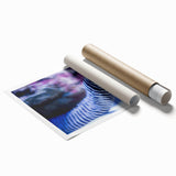 Vibrant marine life wall art collection featuring colorful fish and coral designs on a rolled canvas print, ideal for coastal home decor.