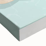 Close-up of a vibrant marine life fish design stretched canvas wall art, showcasing intricate details and bright colors, perfect for ocean-themed decor.