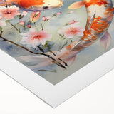 Vibrant rolled canvas showcasing a marine life fish design, featuring colorful aquatic species and intricate patterns, ideal for coastal-themed decor. Perfectly packaged in a secure cardboard tube for safe shipping.